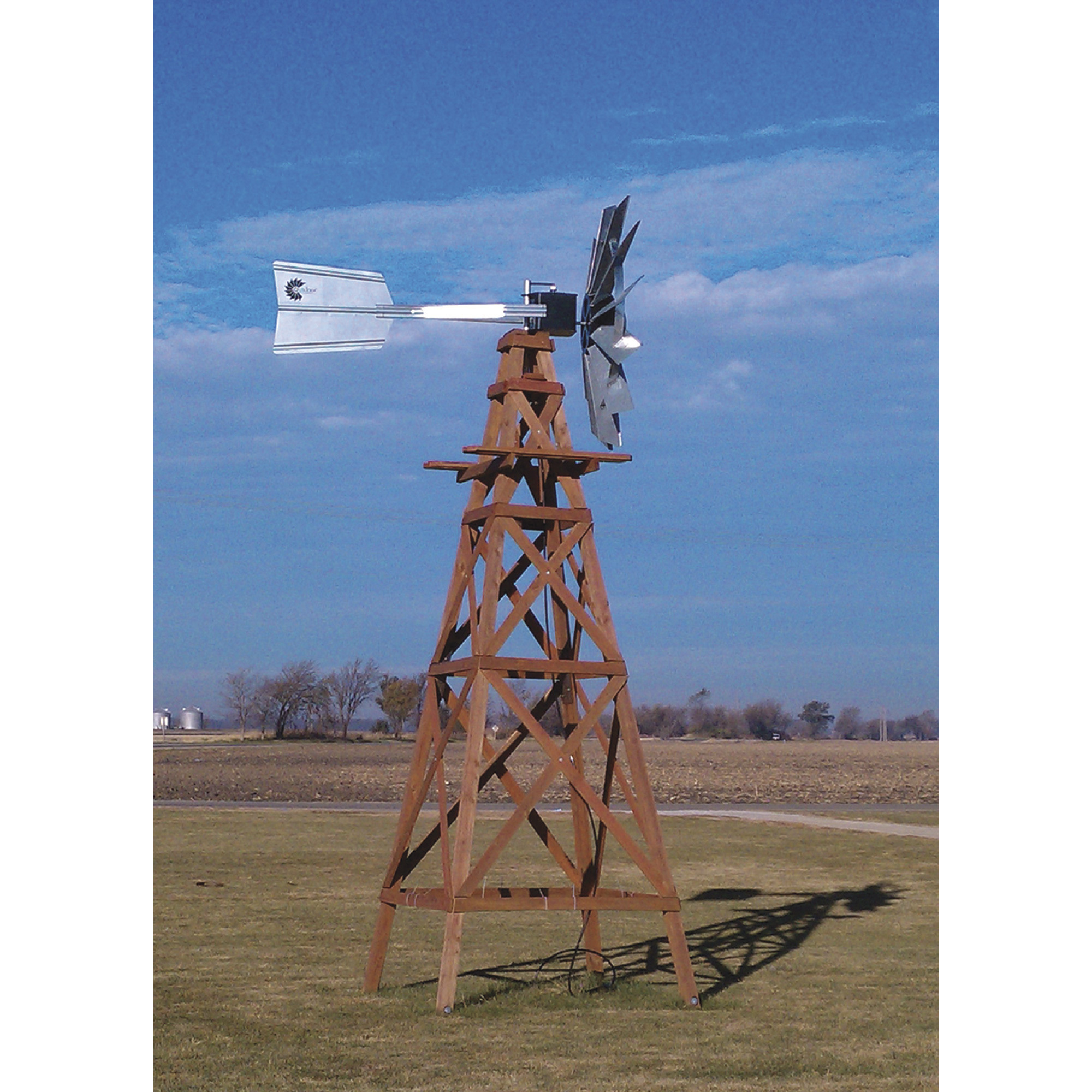 Outdoor Water Solutions Pond Aerating Windmill Head, 73in. Dia., Galvanized Steel, Model# WTW0182